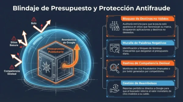 Blindaje de presupuesto publicitario en Google Ads Blindaje de presupuesto publicitario en Google Ads